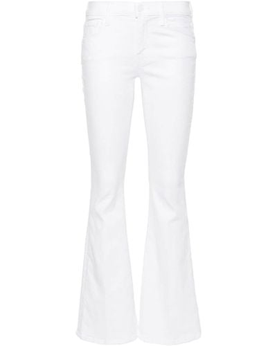 Mother The Weekender Skimp Flared Jeans - White