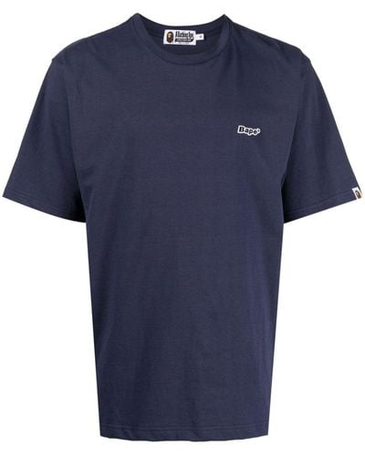 A Bathing Ape T-shirt con applicazione - Blu