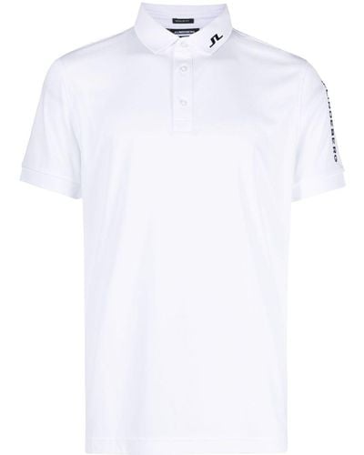 J.Lindeberg Tour Tech Logo-print Polo Shirt - White