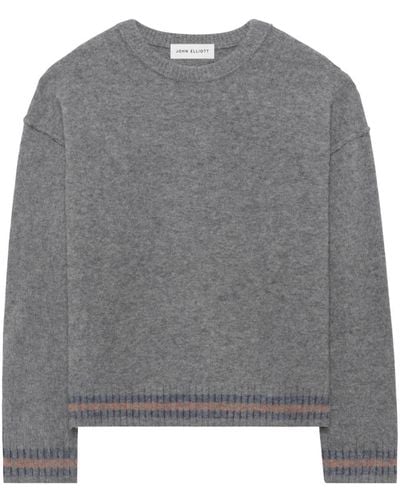 John Elliott Varsity Brushed-wool Sweater - Gray