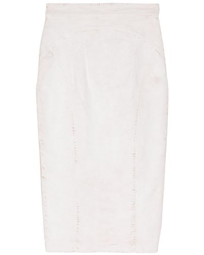 N°21 High-waisted Pencil Skirt - White