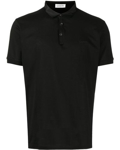 Lanvin ロゴ ポロシャツ - ブラック