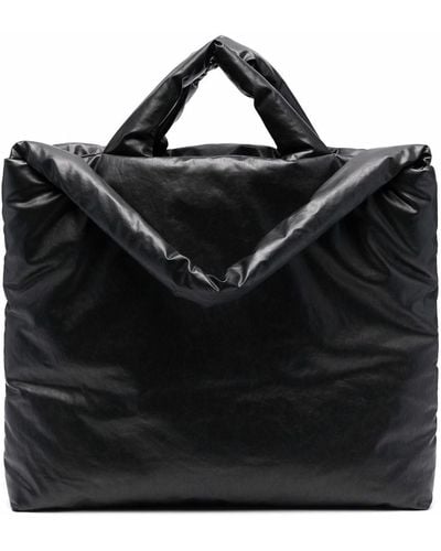 Kassl Large Oil-coated Pillow Bag - Black