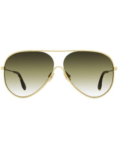 Victoria Beckham Vb 133 Pilot-frame Sunglasses - Green