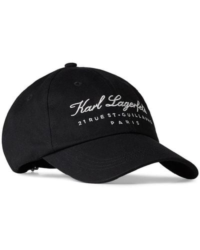 Karl Lagerfeld Hotel Karl Baseball Cap - Black