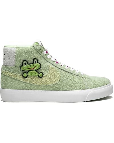 Nike X Frog Skateboards Sb Zoom Blazer Mid Qs Sneakers - Green