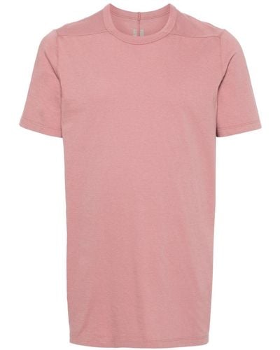 Rick Owens T-shirt en coton à empiècements - Rose