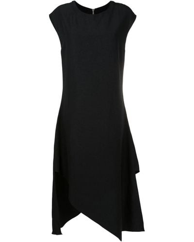 UMA | Raquel Davidowicz Sleeveless Asymmetric Midi Dress - Black