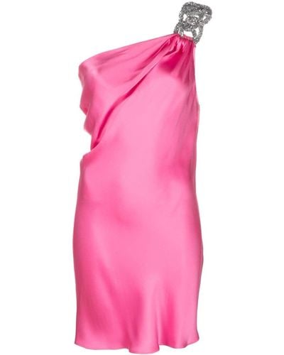 Stella McCartney Falabella Crystal-chain Minidress - Pink