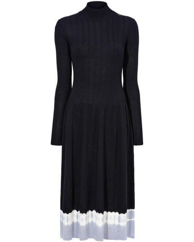 Proenza Schouler Lila Tie-dye Knitted Midi Dress - Blue