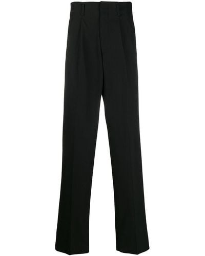 Dolce & Gabbana Pantalones holgados con raya lateral - Negro