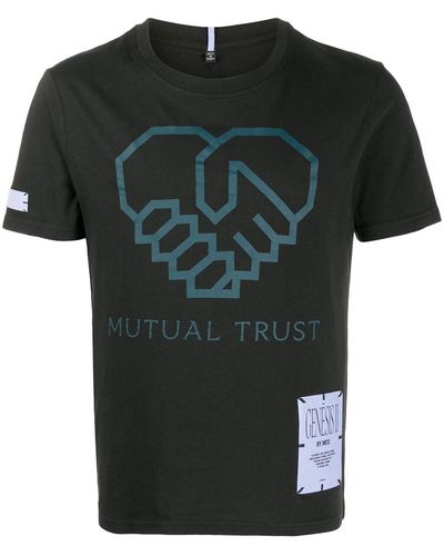 McQ T-Shirt mit grafischem Print - Schwarz