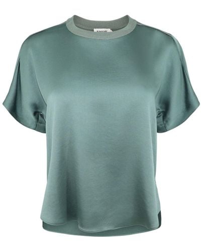 Jonathan Simkhai Camiseta Addy con cuello redondo - Verde