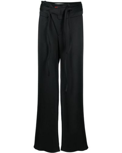 OTTOLINGER Double-waistband Tailored Trousers - Black