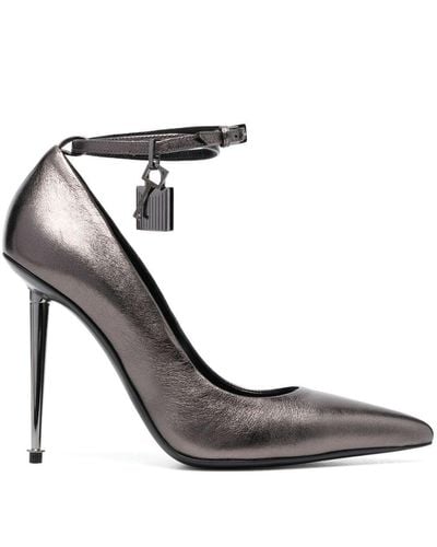 Tom Ford Leather Pumps - Gray