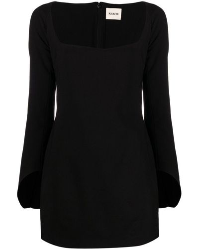 Khaite Black "tate" Mini Dress