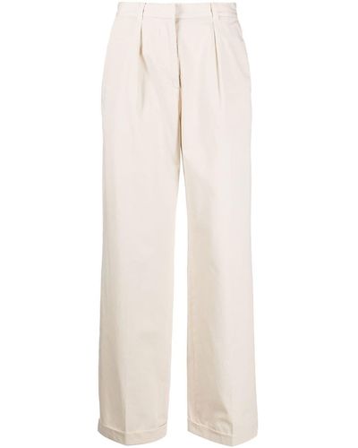 A.P.C. Pantalon de tailleur à coupe droite - Blanc