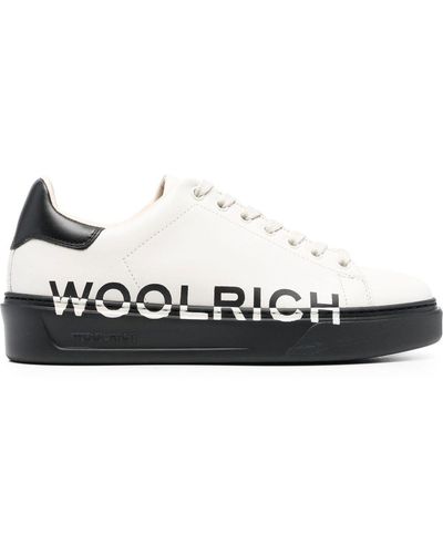 Woolrich Sneakers in pelle e suola vibram - Bianco