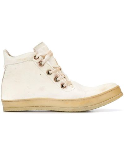 A Diciannoveventitre High-top Lace-up Trainers - Natural