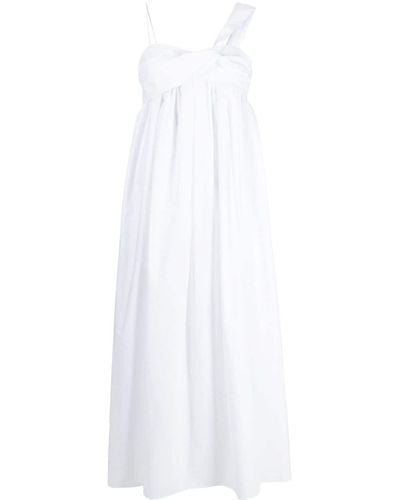Cecilie Bahnsen Vera Asymmetric Cotton Dress - White