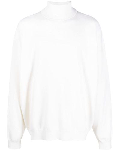 Fear Of God Fine-knit Roll-neck Sweater - White