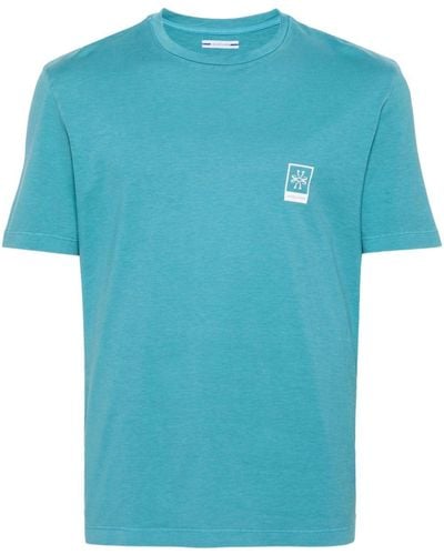Jacob Cohen T-shirt Met Logoprint - Blauw