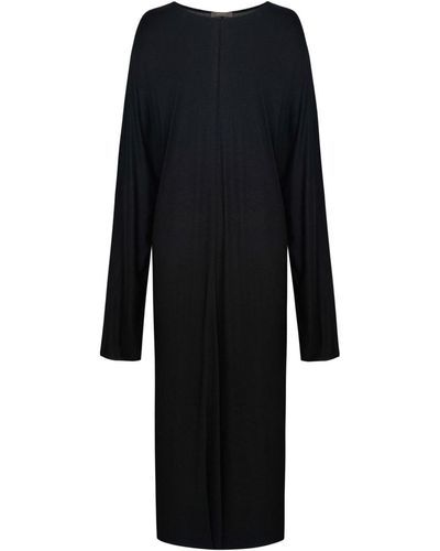 12 STOREEZ Box Pleat Tunic Dress - Black