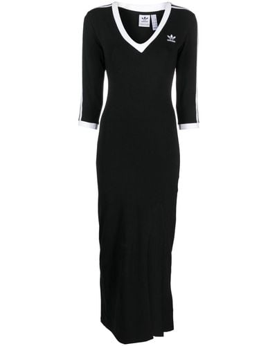adidas Adicolor Classics 3-stripes Maxi Dress - Black