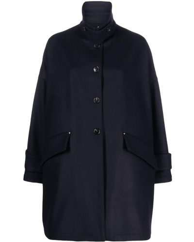 Mackintosh Manteau à simple boutonnage - Bleu