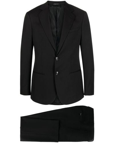 Giorgio Armani Single-breasted Two-piece Suit - Black