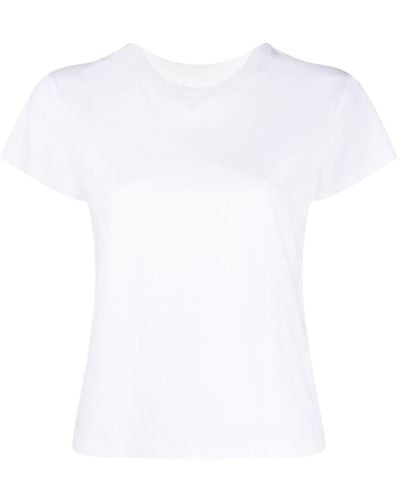 MM6 by Maison Martin Margiela T-shirt à logo phosphorescent - Blanc