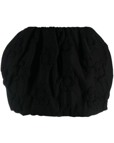 Max Mara Ruched Puffball Skirt - Black