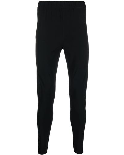 3 MONCLER GRENOBLE Logo-print Skinny Trousers - Black