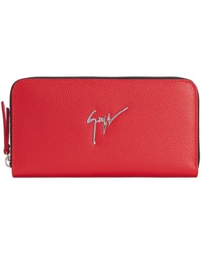Giuseppe Zanotti Paula Logo-print Leather Wallet - Red