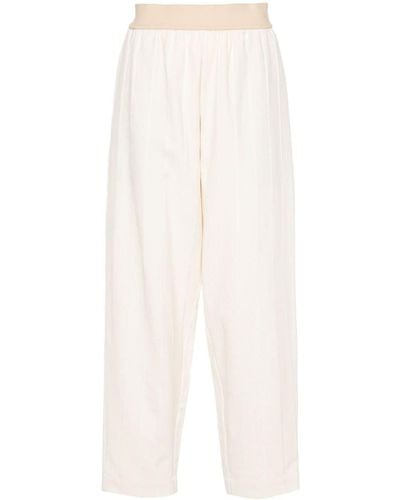 Uma Wang Pantalones ajustados Palmer a rayas - Blanco