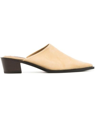 Reike Nen 45mm Pointed-toe Suede Mules - White