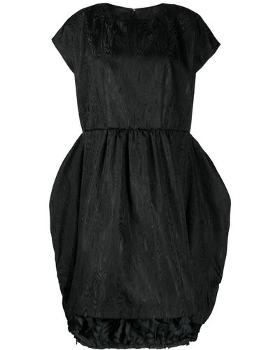Comme des Garçons Abstract-pattern Midi Dress - Black