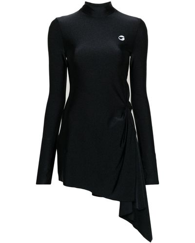 Coperni Asymmetric Midi Dress - Black