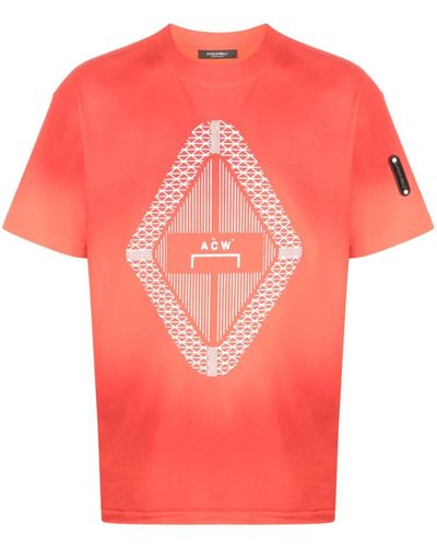 A_COLD_WALL* Gradient Logo-print T-shirt - Pink