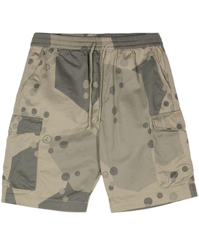 Universal Works Parachute Camouflage-print Cargo Shorts - Grey