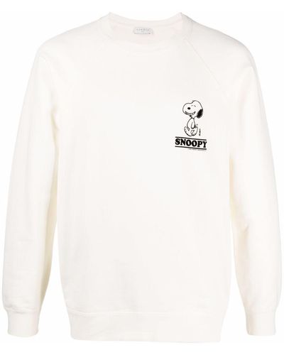 Sandro Snoopy Smile Cotton Sweatshirt - White