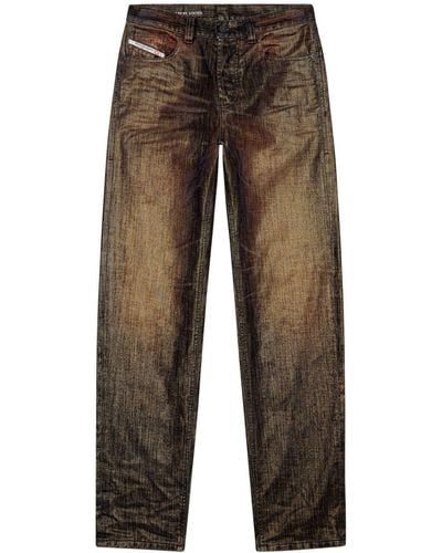 DIESEL D-ark 09i50 Straight-leg Jeans - Black