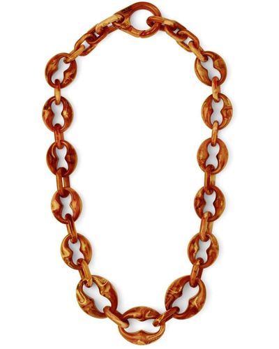 Prada Oversized-Halskette in Schildpattoptik - Mehrfarbig