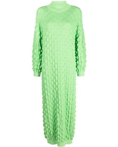 Henrik Vibskov Spike-knit Maxi Dress - Green