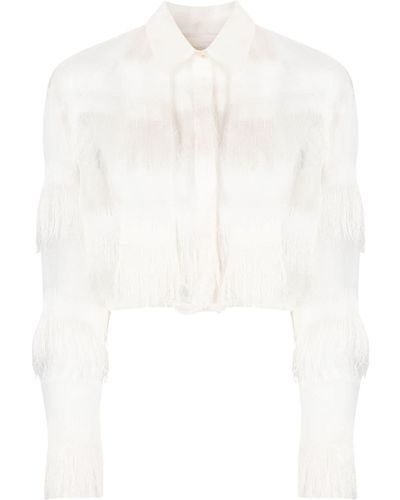 Genny Camicia semi trasparente - Bianco