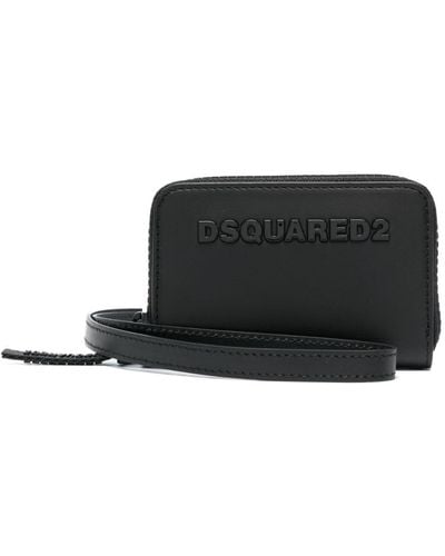 DSquared² Logo-detail Wallet - Black