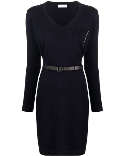 Fabiana Filippi V-neck Knitted Dress - Black
