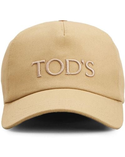 Tod's Logo-embroidered Cotton Baseball Cap - Natural