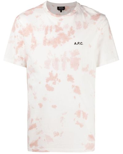 A.P.C. タイダイ Tシャツ - ホワイト