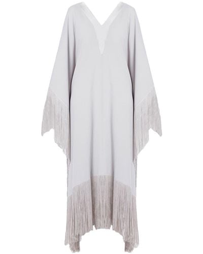 ‎Taller Marmo Robe-caftan Very Ross à franges - Gris